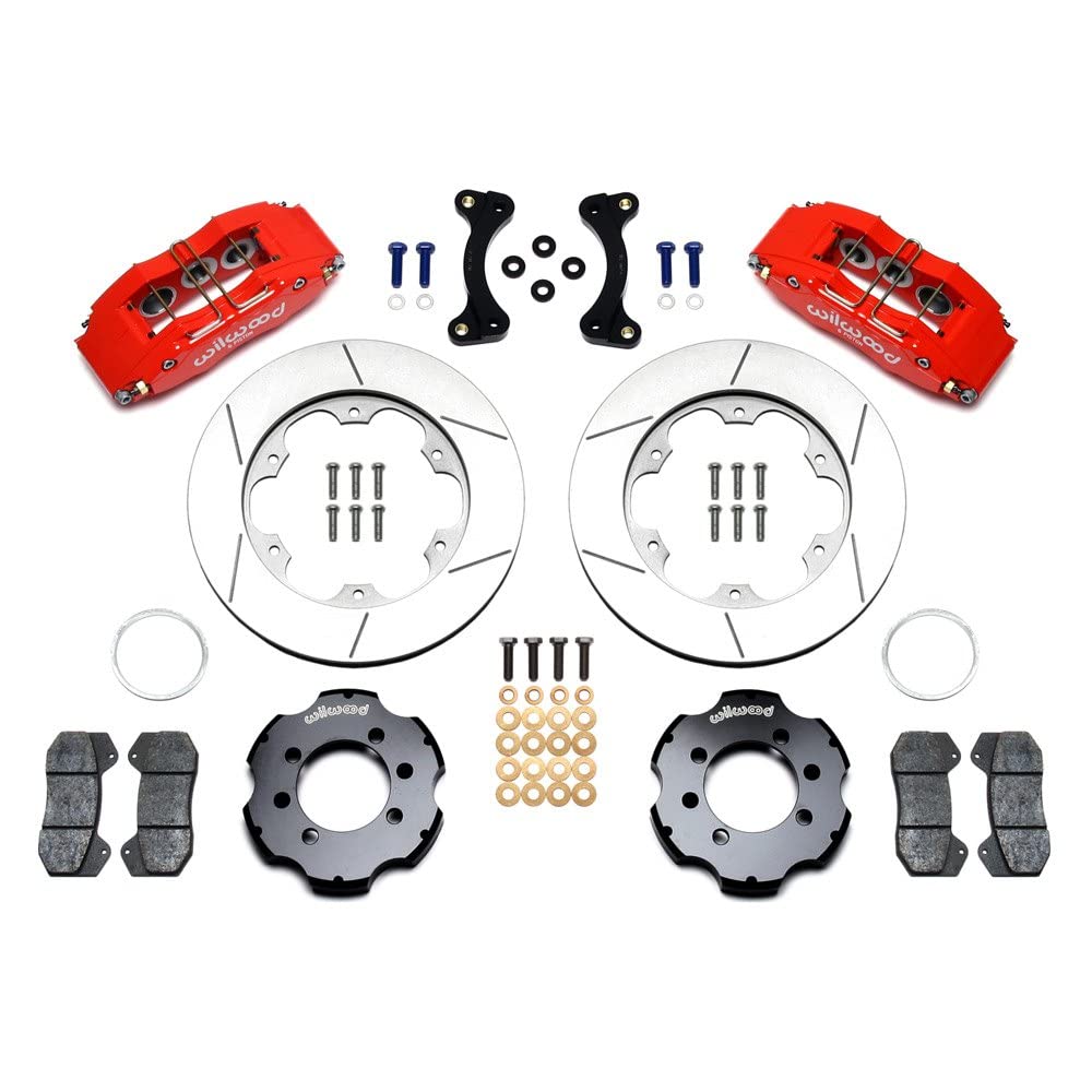 11.00" GT Rotor, DP6A Front Hat Kit, Red