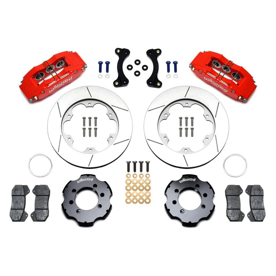 11.00" GT Rotor, DP6A Front Hat Kit, Red