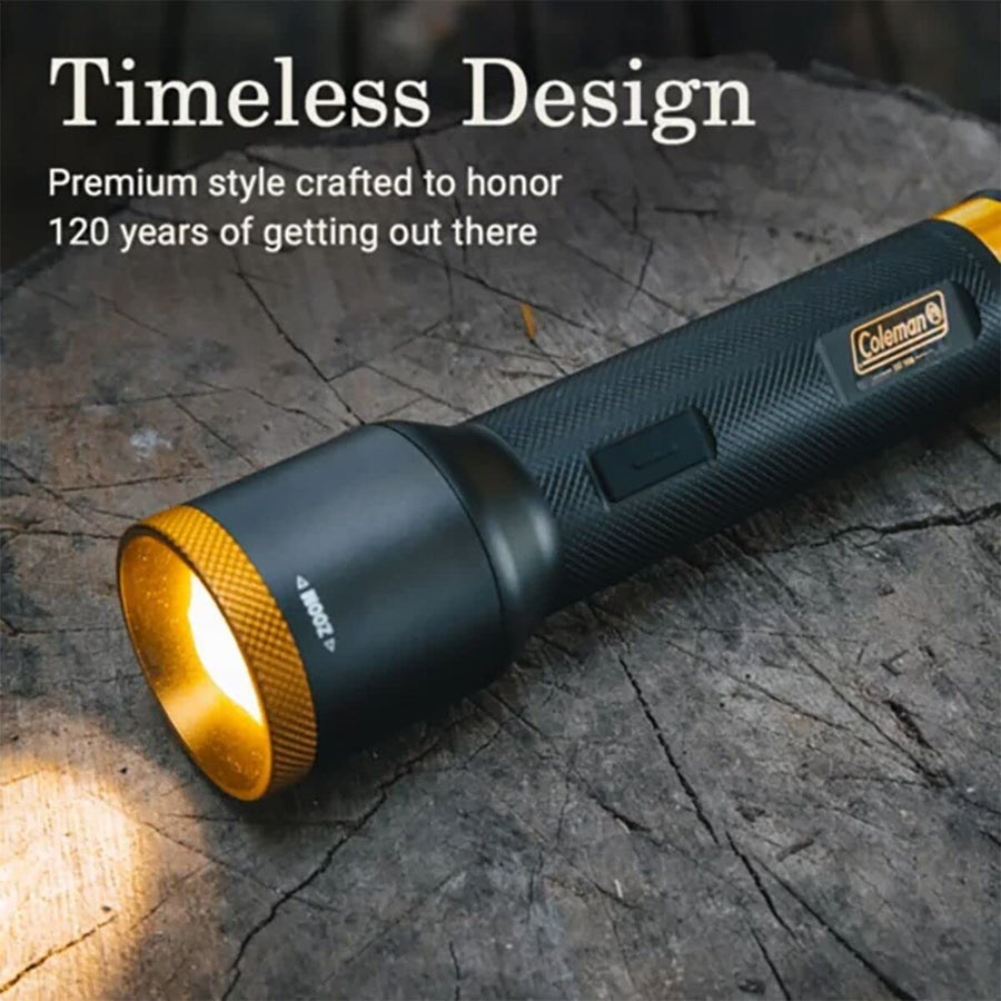Coleman 1900 Collection Premium LED Flashlight 200/700 Lumens, Impact-Resistant & Water-Resistant Lightweight Flashlight for Camping, Power Outage, & Emergencies, Batteries Included