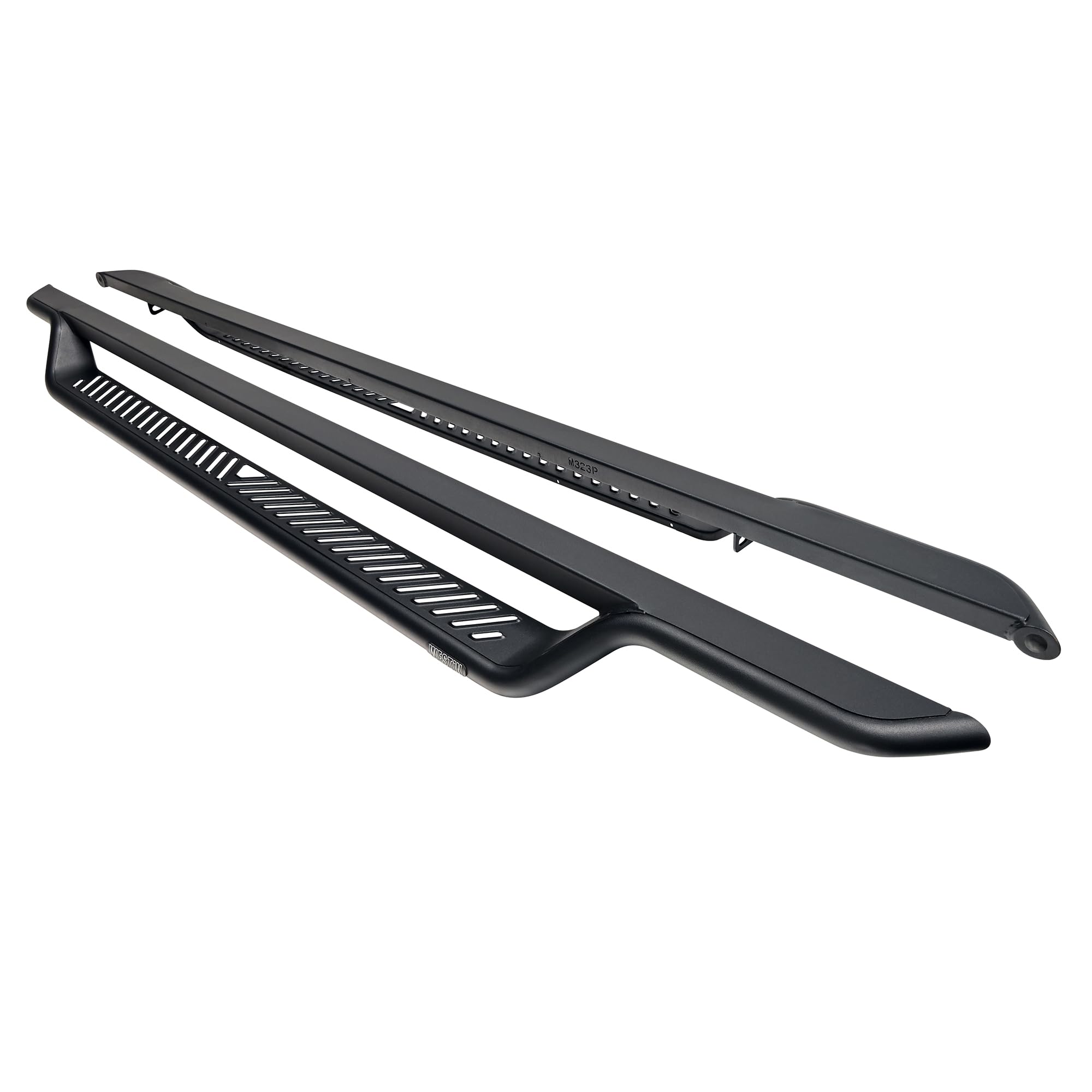 Westin Outlaw Step Boards, 4 in Drop, Steel, Black Textured Powder Coat, Crew Cab, Compatible with Ford Fullsize Truck 2015-25, Pair