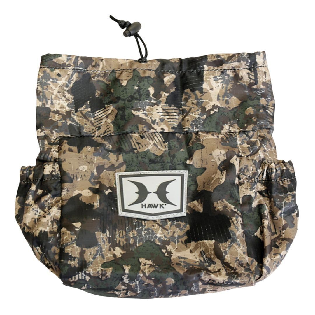 Lightweight Ultra Packable Helium Hammock Tree Saddle with Padded and Removable Seat Hawk Chaos Camo Pattern