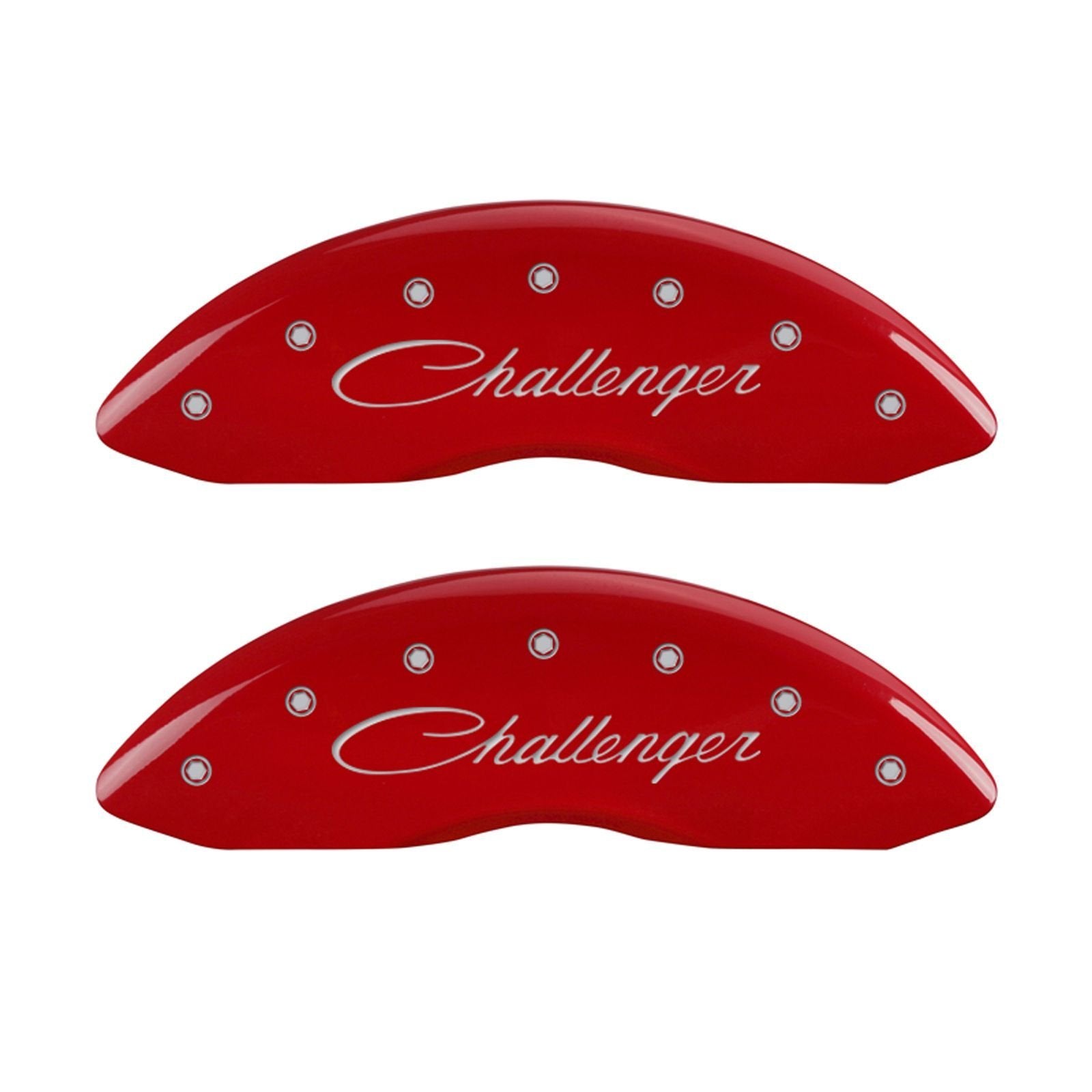 Caliper Covers MGP 12005SCLSRD with Red Powder Coat Finish, (Set of 4)