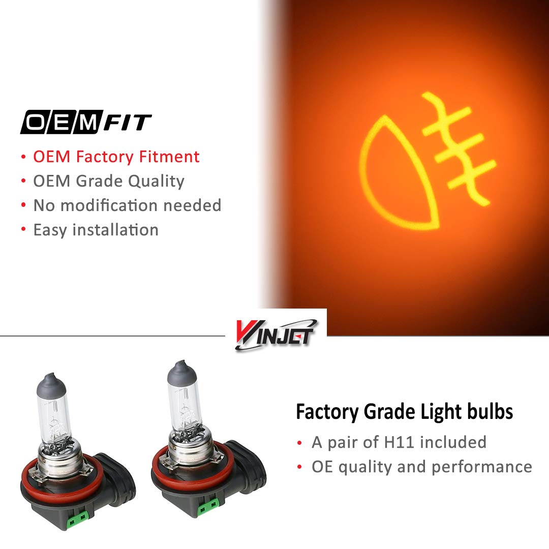 Winjet Driving Fog Lights Compatible with BMW [2012-2014 2015 X1] [2007-2010 X3] [2007 2008 2009 2010 2011 2012 2013 X5]