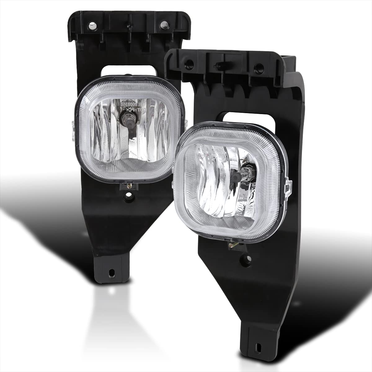 Fog Lights Spec-D Tuning Clear Lens +H10 Bulbs Compatible with Ford F250 F350 Super Duty 2005-2007, 2005 Excursion, L+R Pair Assembly