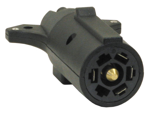 Buyers Products 7-Way TC2075P Flat to 5-Flat Plastic Trailer Connector Adapter, Truck Side Trailer Connect Adapter, Easily Convert 7 Way Flat Pin to 5 Flat Connection, Utility Truck Accessories
