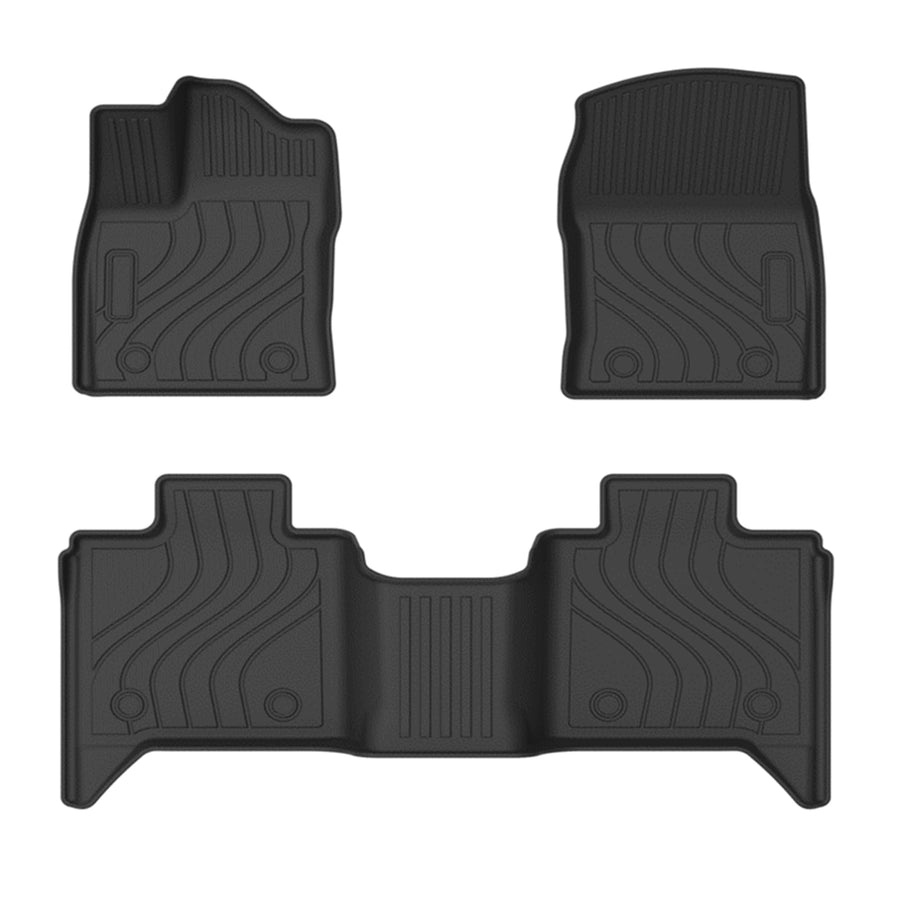 TOTALINER Black Horse Heavy Duty Floor Mat Anti-Skid Black 1.37'' Thickness Compatible with 2022-2025 Toyota Tundra-FMTTU22