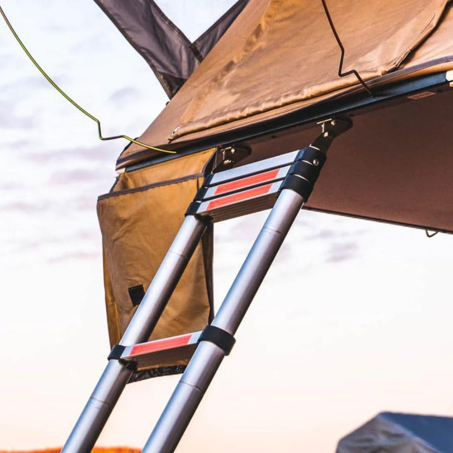 Tuff Stuff TS-LDR-Tele-2.6M Roof Top Tent Telescoping Extension Ladder, 102 Inch, 330 Load Capacity
