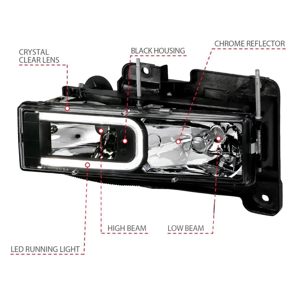 111498 Anzo, Usa Headlights fits Cadillac Escalade