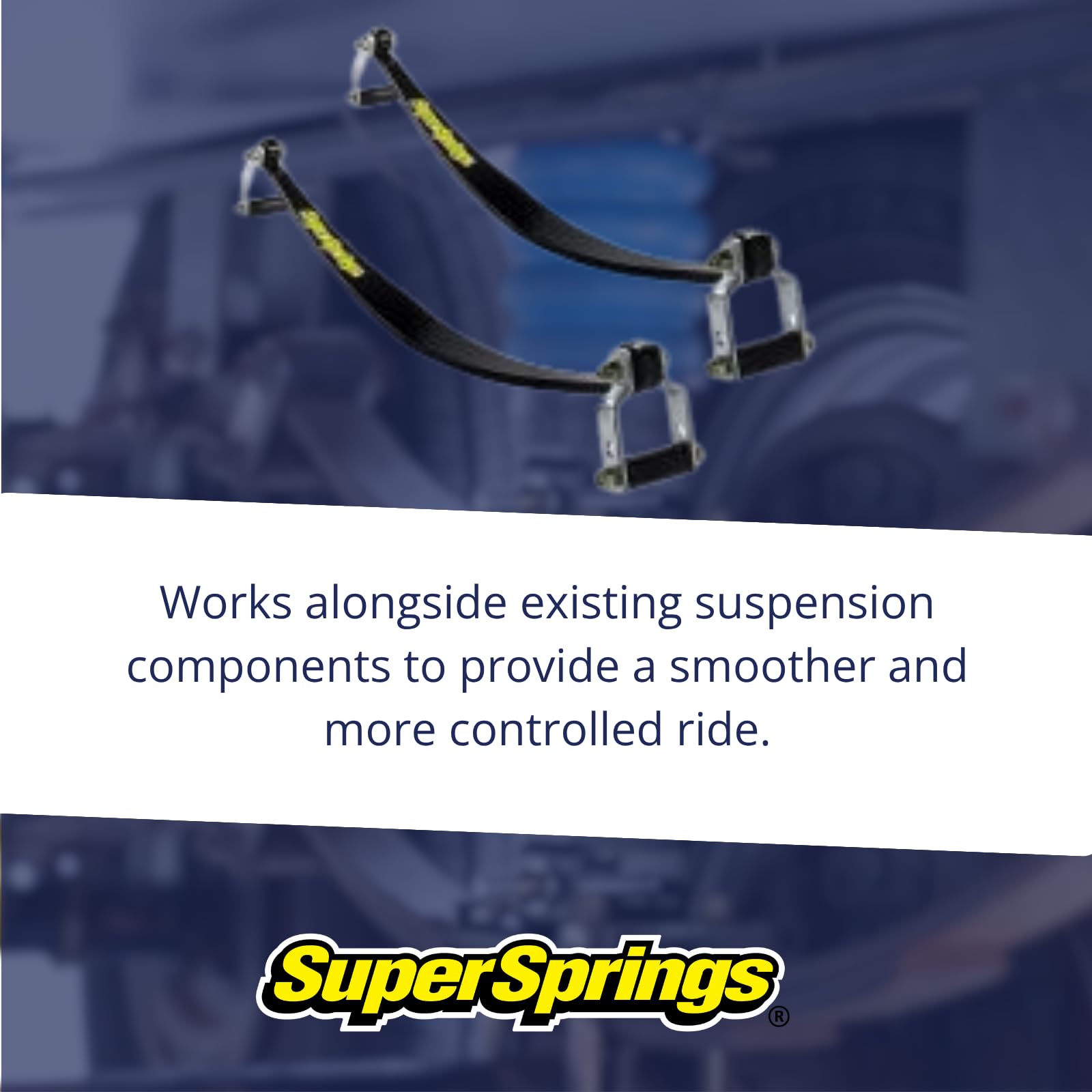 SuperSprings for GMC|Chevrolet Express|Savana 2500|3500, Ford E-250, Nissan NV 2500|3500, Black, SSA12