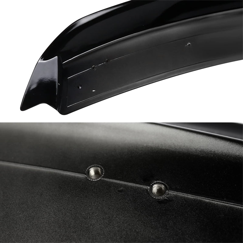 Track Pack Style Glossy Black Spec-D Tuning ABS Rear Trunk Spoiler Compatible with 2015-2022 Ford Mustang GT Models