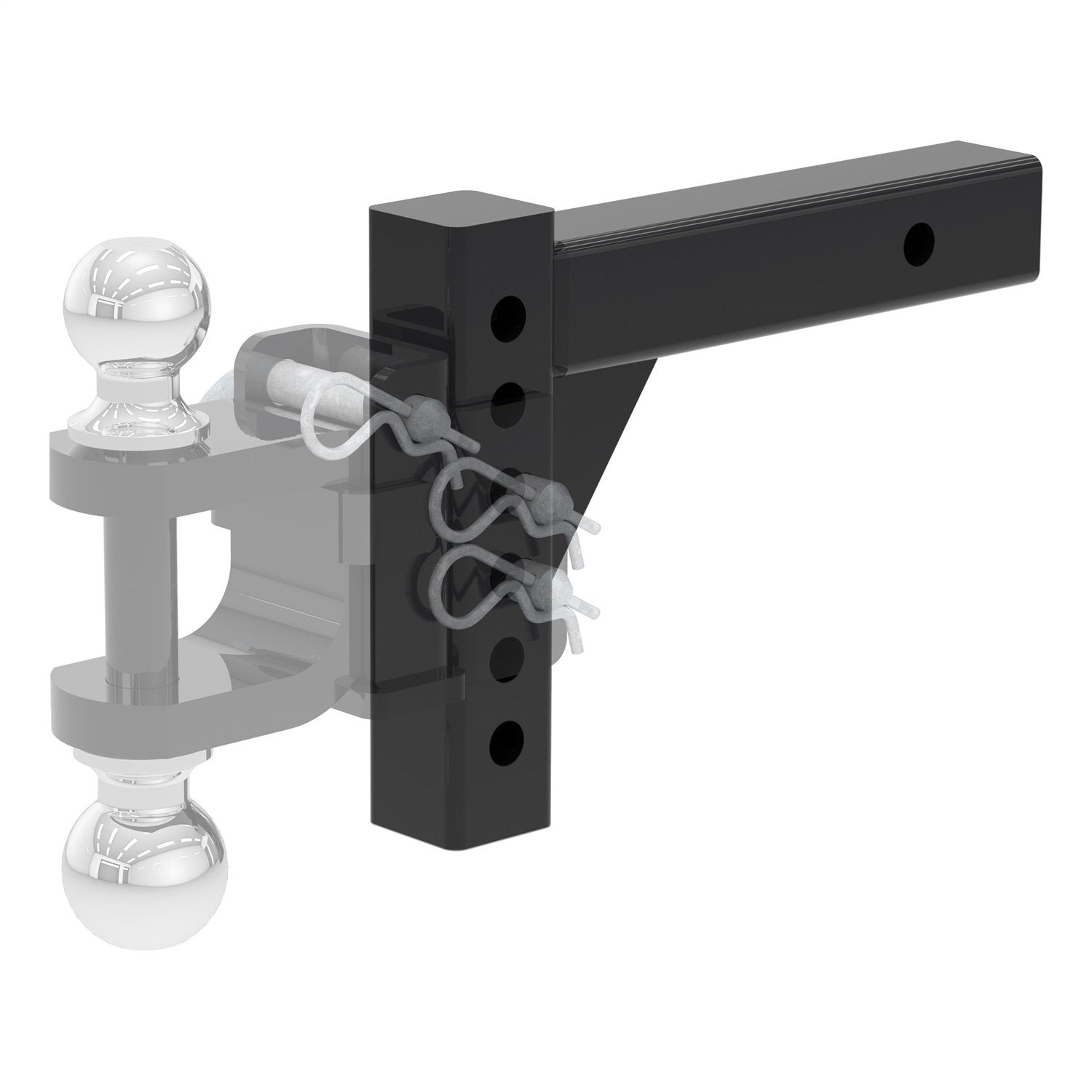 CURT Replacement Shank for Adjustable Trailer Hitch Ball Mount #45799 or #45049, Fits 2-Inch Receiver 45059