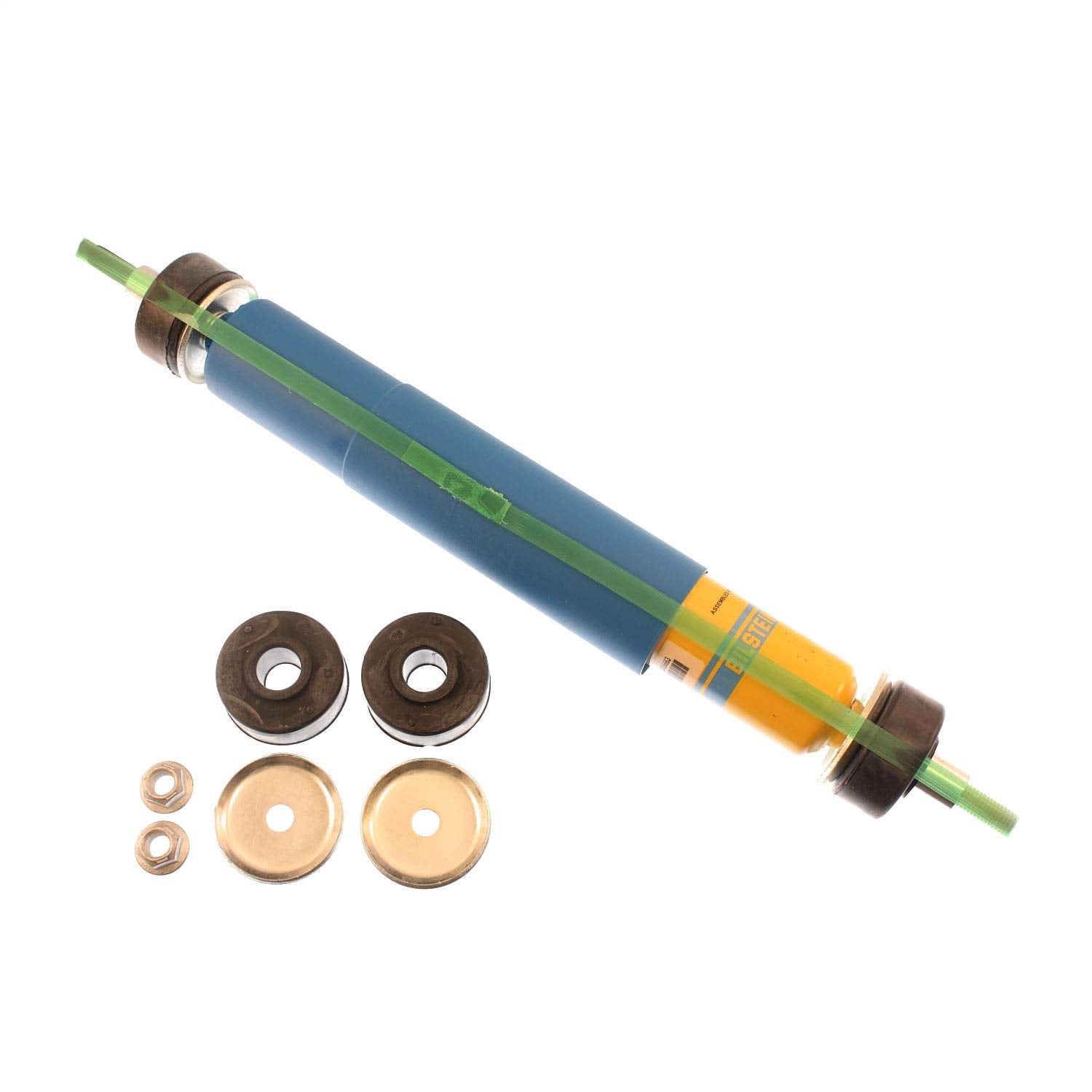 B6 Series Bilstein Shock Absorber Stem Upper/Stem Lower Mount Type 46mm Monotube Rear Yellow Blue Straight Boot B6 Series Shock Absorber