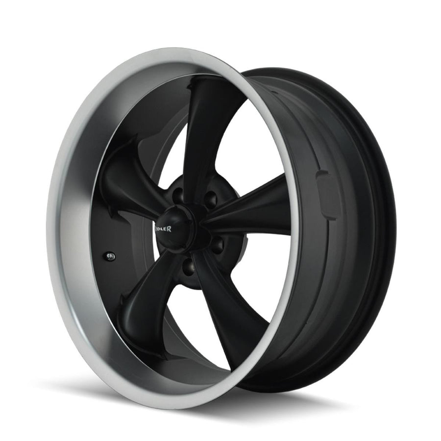 Ridler 695 Style 695 Matte Black Wheel with Machined Lip (18x8"/5x120.65mm)