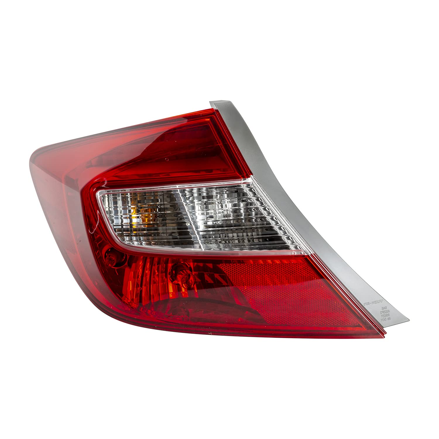 Left TYC Tail Light Assembly Compatible with 2012-2012 Honda Civic