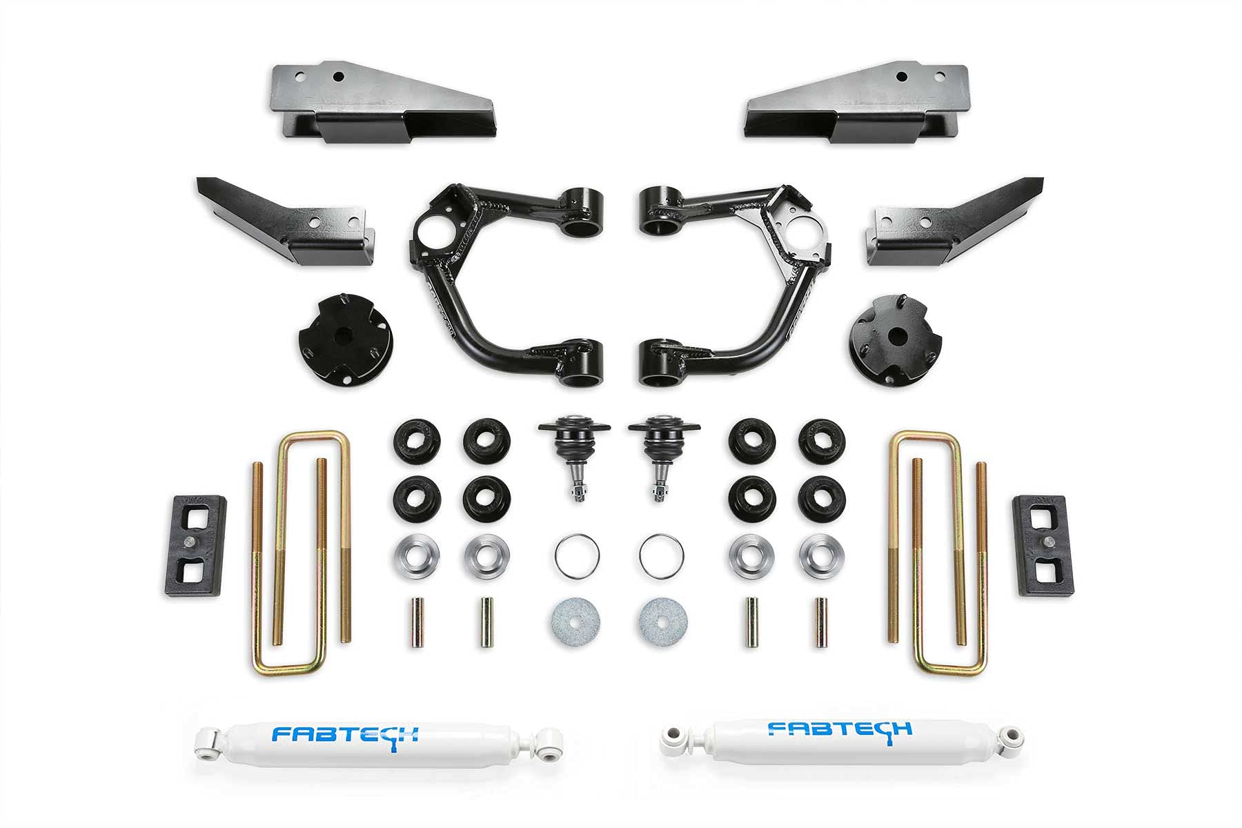Fabtech Ball Joint K2323 Control Arm Lift System 3.5 in. Lift w/Rear Performance Shocks/Intrusion Beam Kit Incl. PN [FTS22293/FTS22296/FTS7265] Ball Joint Control Arm Lift System