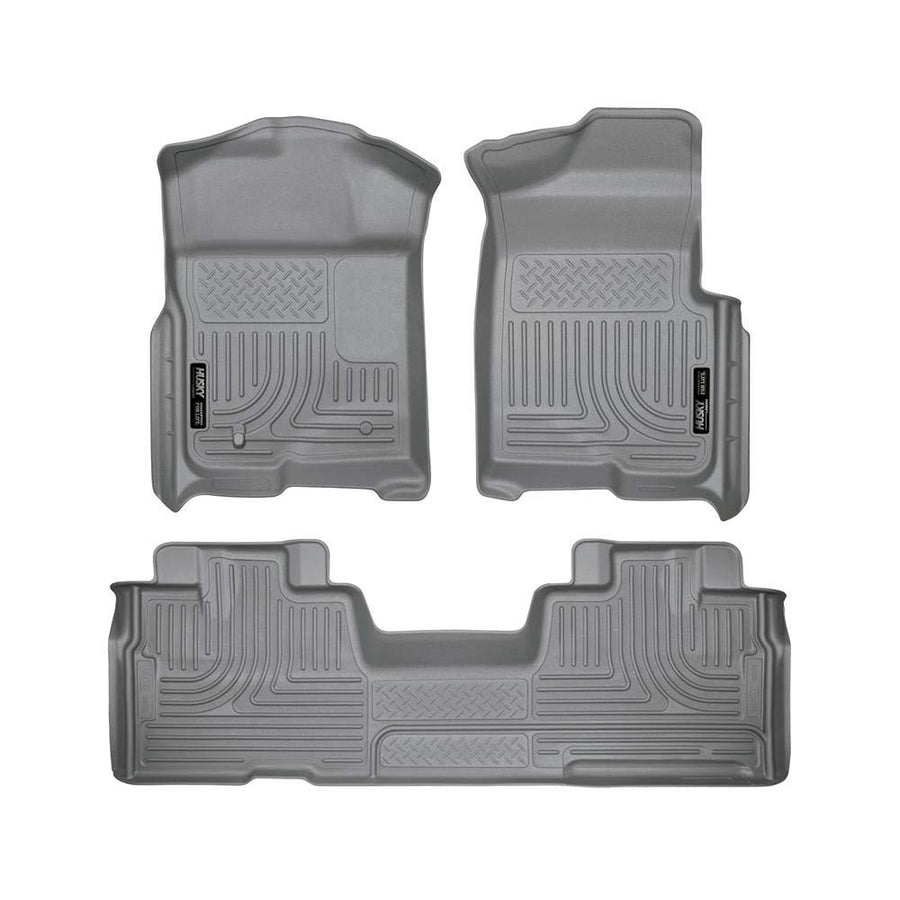Husky Liners WeatherBeater 98342 Combination Front & 2ND Seat Floor Liners - (3 PCS)