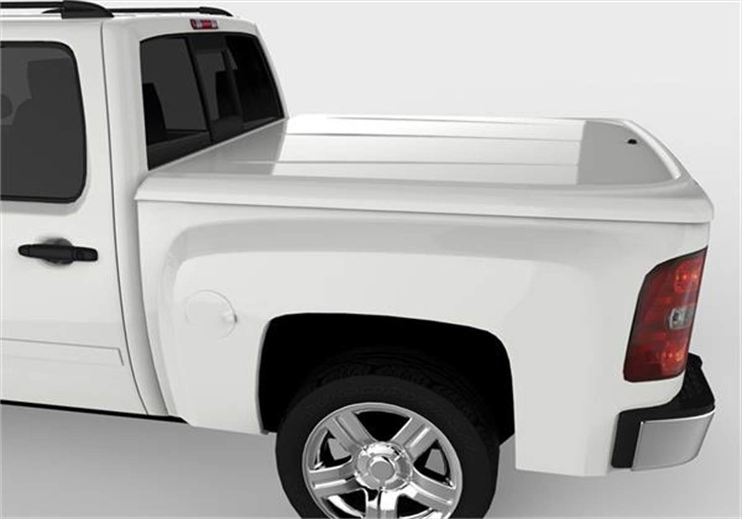UnderCover RealTruck Lux One-Piece Truck Bed Tonneau Cover | UC1066L-50 | Fits 2007 - 2013 Chevy Silverado 1500 50(GAZ)(WA8624) - Summit White 5' 9" Bed (69.3")