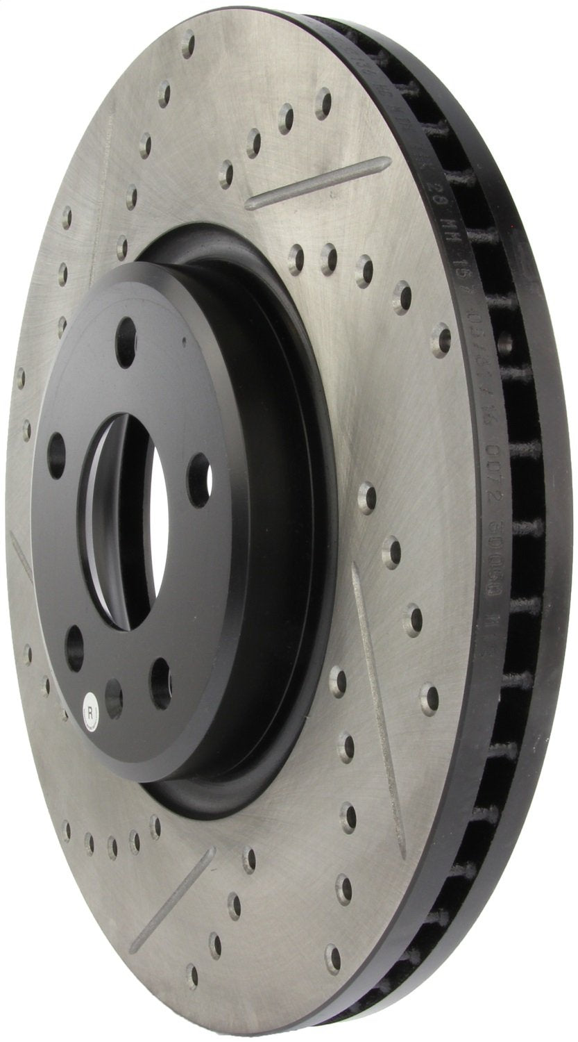 Sport Drilled/Slotted Brake Rotor StopTech 127.33136R (Front Right), 1 Pack