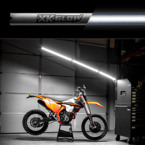 5ft XKGLOW NiteStix Foldable Overhead LED Work Light for Race Trailer Garage Work Truck Shop Lighting