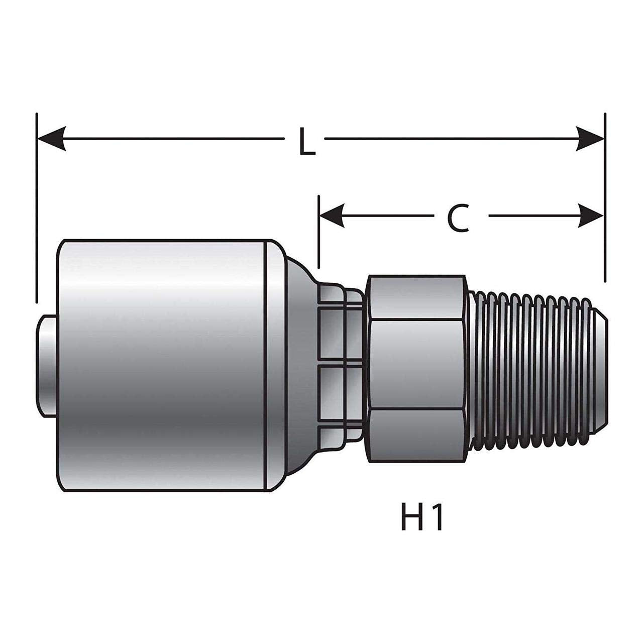 G25100-1012 Gates Hydraulic Coupling
