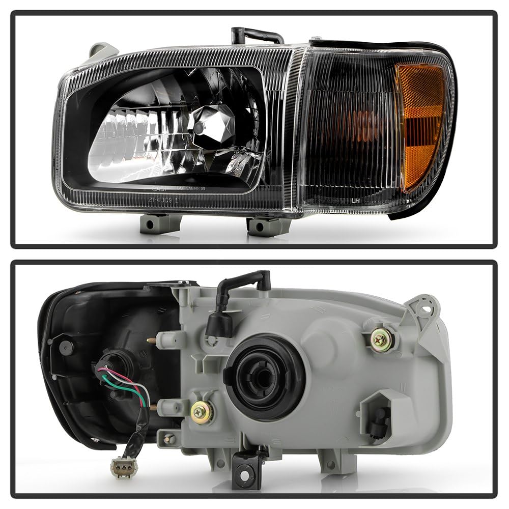 Nissan Pathfinder 99-04 w/Corner Spyder (OE) 4pcs Headlights - OE Black