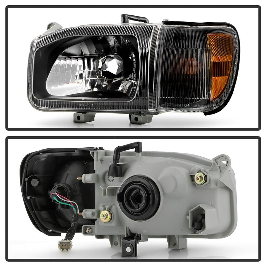 Nissan Pathfinder 99-04 w/Corner Spyder (OE) 4pcs Headlights - OE Black