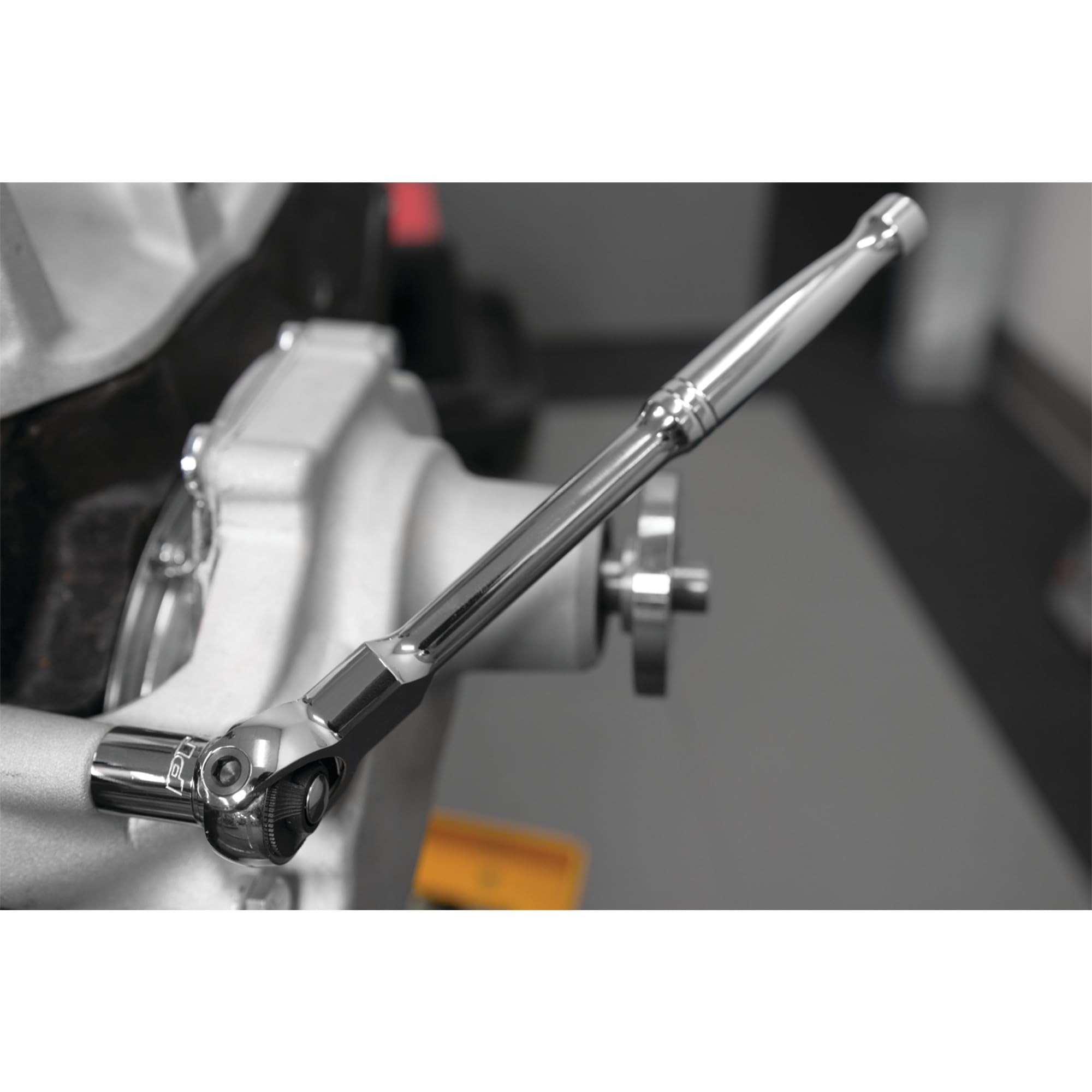 W38133 Performance Tool 3/8-Inch Drive Swivel Ratchet, Rotates Nearly 270 Degree For Increased Access