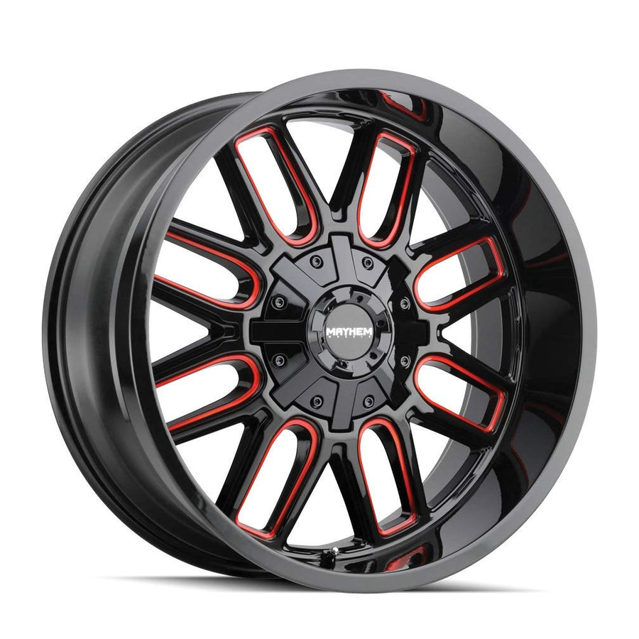 Cogent MAYHEM 8107-2137BTR Black W/Prism Red 20X10 6-135/6-139.7 -19mm 106mm