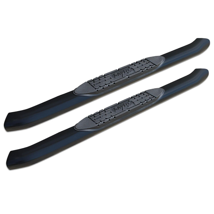 1503-0651B Raptor Series 4 inch Curved OE Style Black Side Bar Steps For 15-20 Ford F-150 17-20 F-250 F-350 Regular Cab