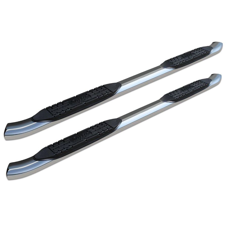 Nerf Bars Raptor Series Side Steps 4in Oval Stainless Steel Curved for 15-23 Ford F-150 17-23 F-250 F-350 Super Duty Crew Cab
