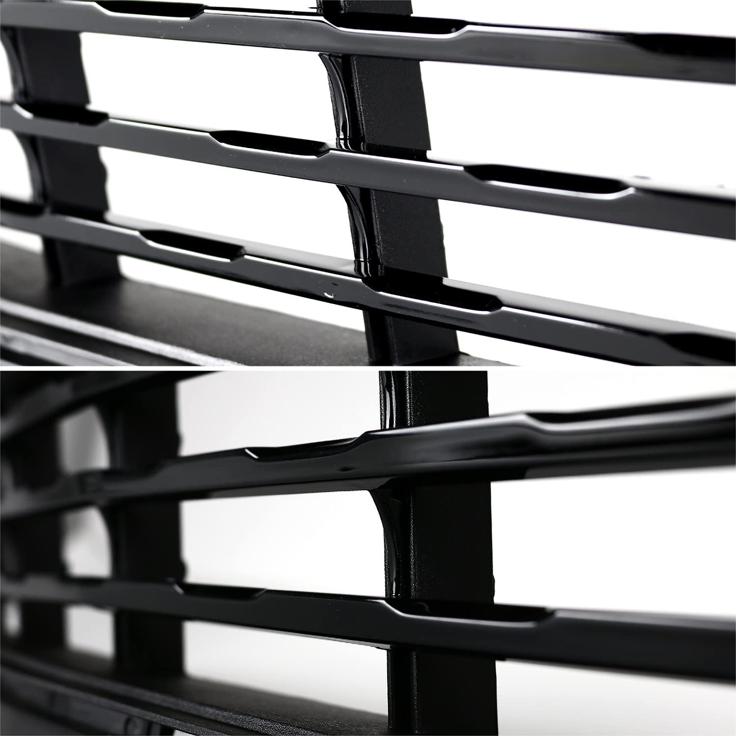 Front Bumper Upper Grille + Lower Grille Spec-D Tuning CA Edition Compatible with 2015-2017 Ford Mustang GT