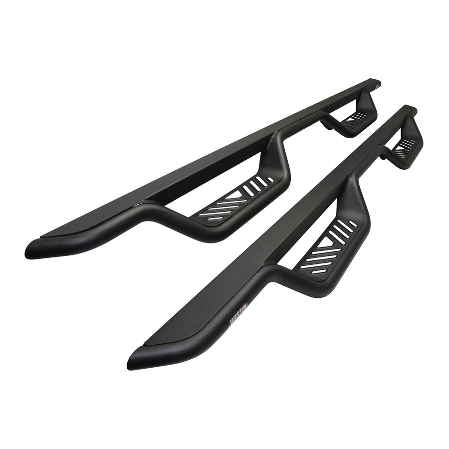 Westin 20-13725 Outlaw Black Drop Nerf Step Bars fits 2014-2018 Silverado Sierra 1500 2015-2019 2500 3500 Crew Cab (Excl. Diesel) 1 Pair