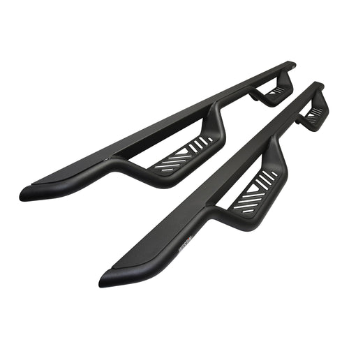 Westin 20-13725 Outlaw Black Drop Nerf Step Bars fits 2014-2018 Silverado Sierra 1500 2015-2019 2500 3500 Crew Cab (Excl. Diesel) 1 Pair