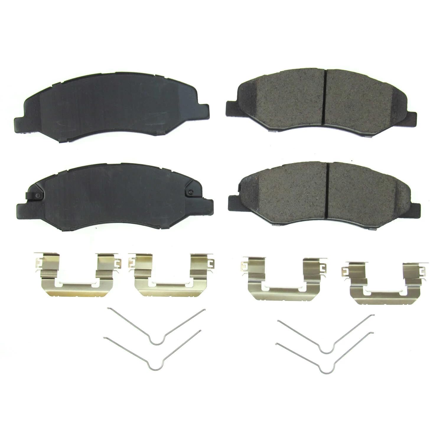 Front Brake Kit Power Stop For Honda Odyssey 2018-25 - Ceramic Brake Pads With Installation Hardware, 17-2089
