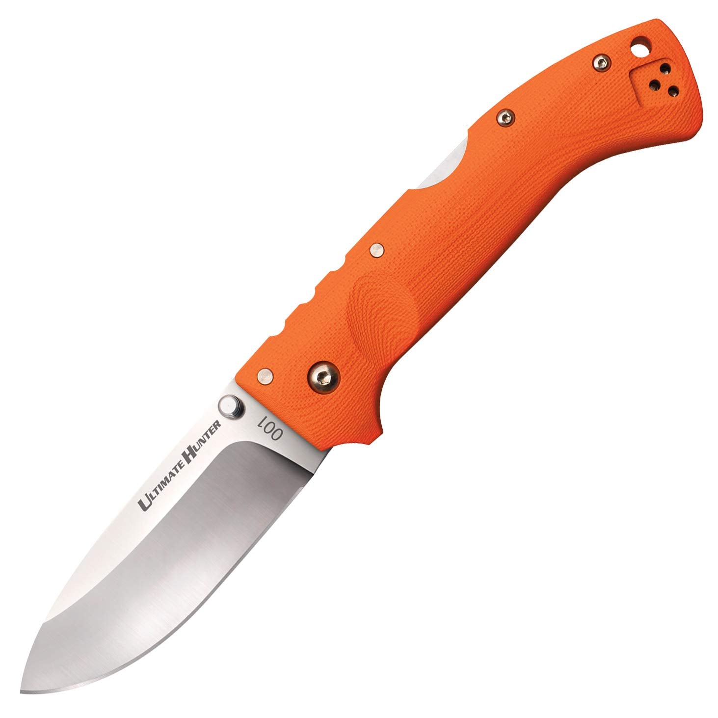 Cold Steel 3.5" Ultimate Hunter S35VN Razor-Sharp Blade 5" G-10 Easy-to-Grip Black Handle Hunting Folding Knife with Tri-Ad Locking Mechanism