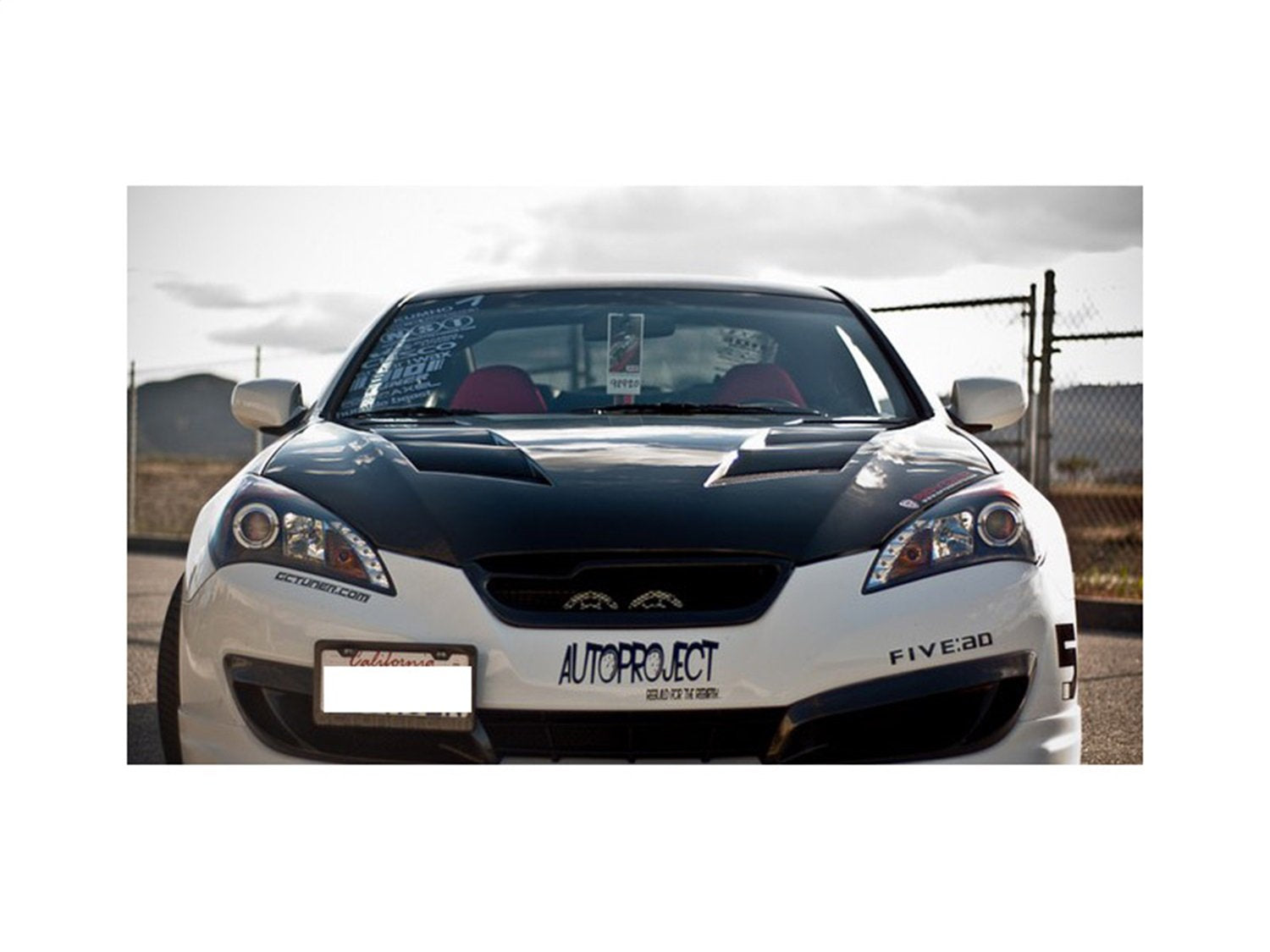 LED Halo Spyder Auto Projector Headlights Black/Clear 5034250