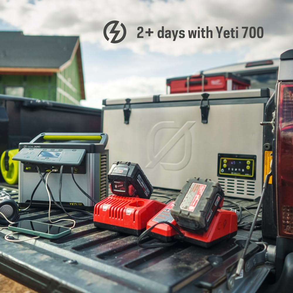 Goal Zero 80 Alta, Portable Fridge and Portable Freezer, Energy Efficient, 78 L, Dual Zone Compartments