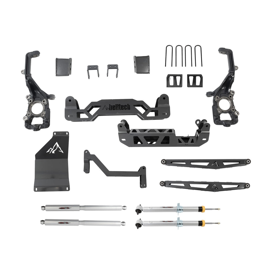 6-7” Lift Kit Belltech 152510TP fits 2021 F-150 4WD all cabs