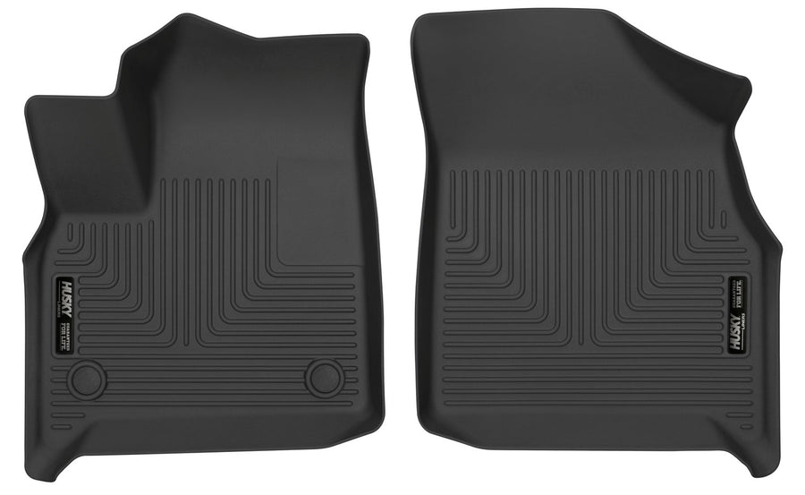 Husky Liners Floor Mats Weatherbeater | Fits 2018 - 2024 Buick Enclave & Chevrolet Traverse (2024 Limited Only) | Front Row, 2-pc Black - 13251