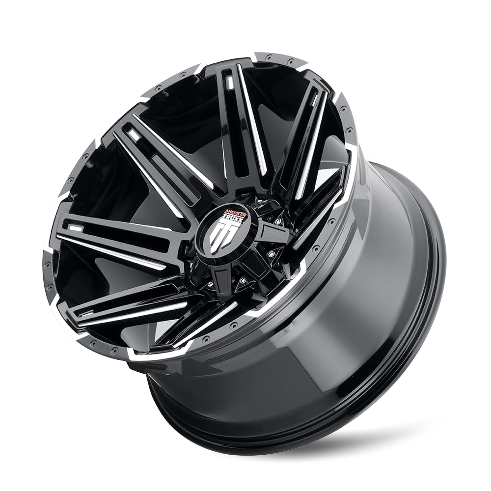 AT1903-2981M-12 American Truxx Boom Black/Milled 20X9 8-165.1 -12mm 125.2mm