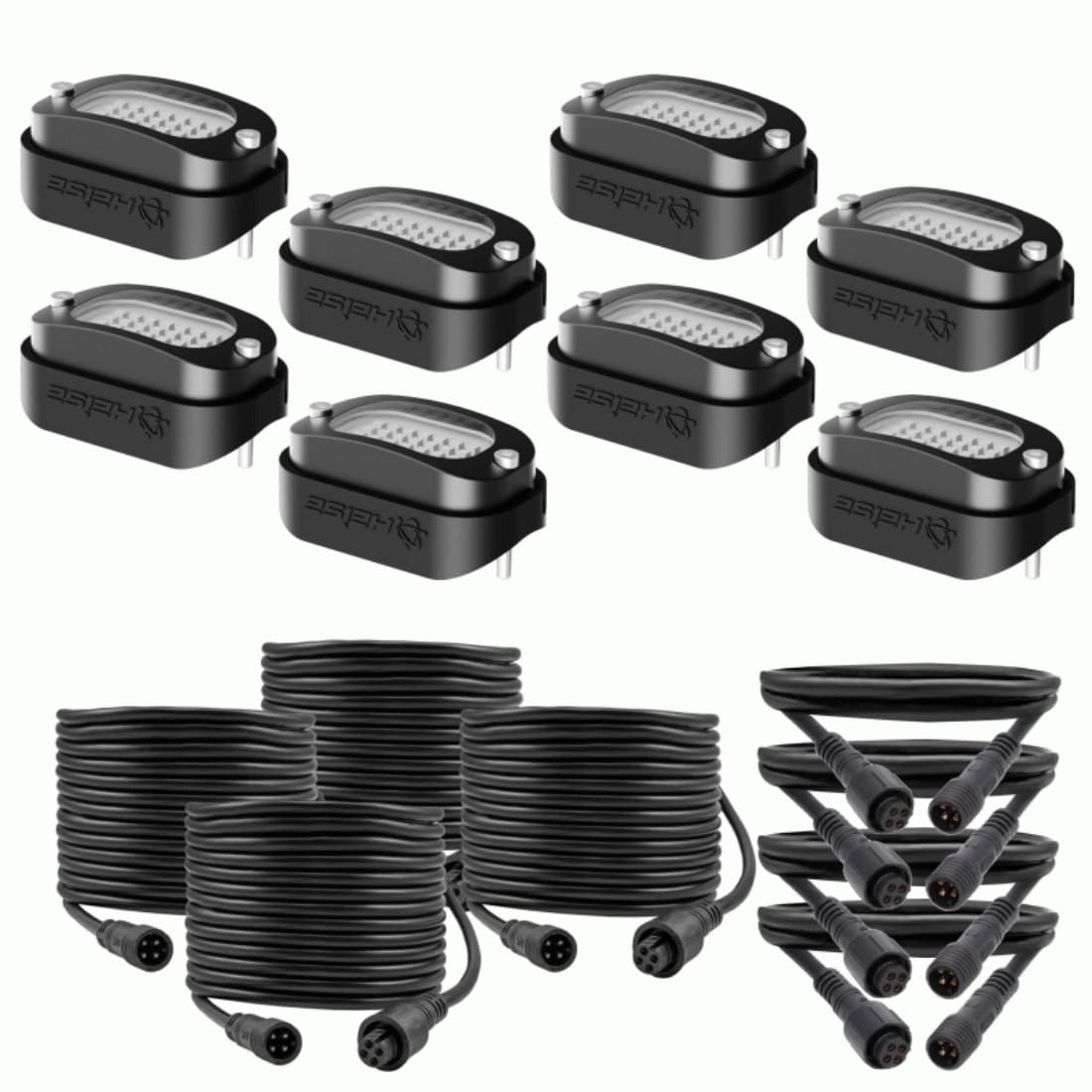 Chasing Metra Brands Wide Angle Rock Light Kit - 8 Pack