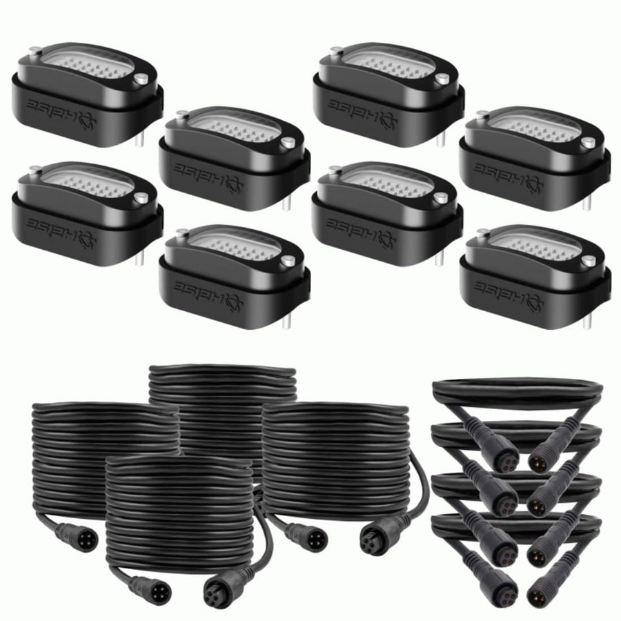 Chasing Metra Brands Wide Angle Rock Light Kit - 8 Pack
