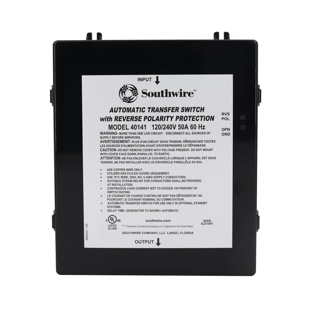 Reverse Polarity 50A Transfer Switc
