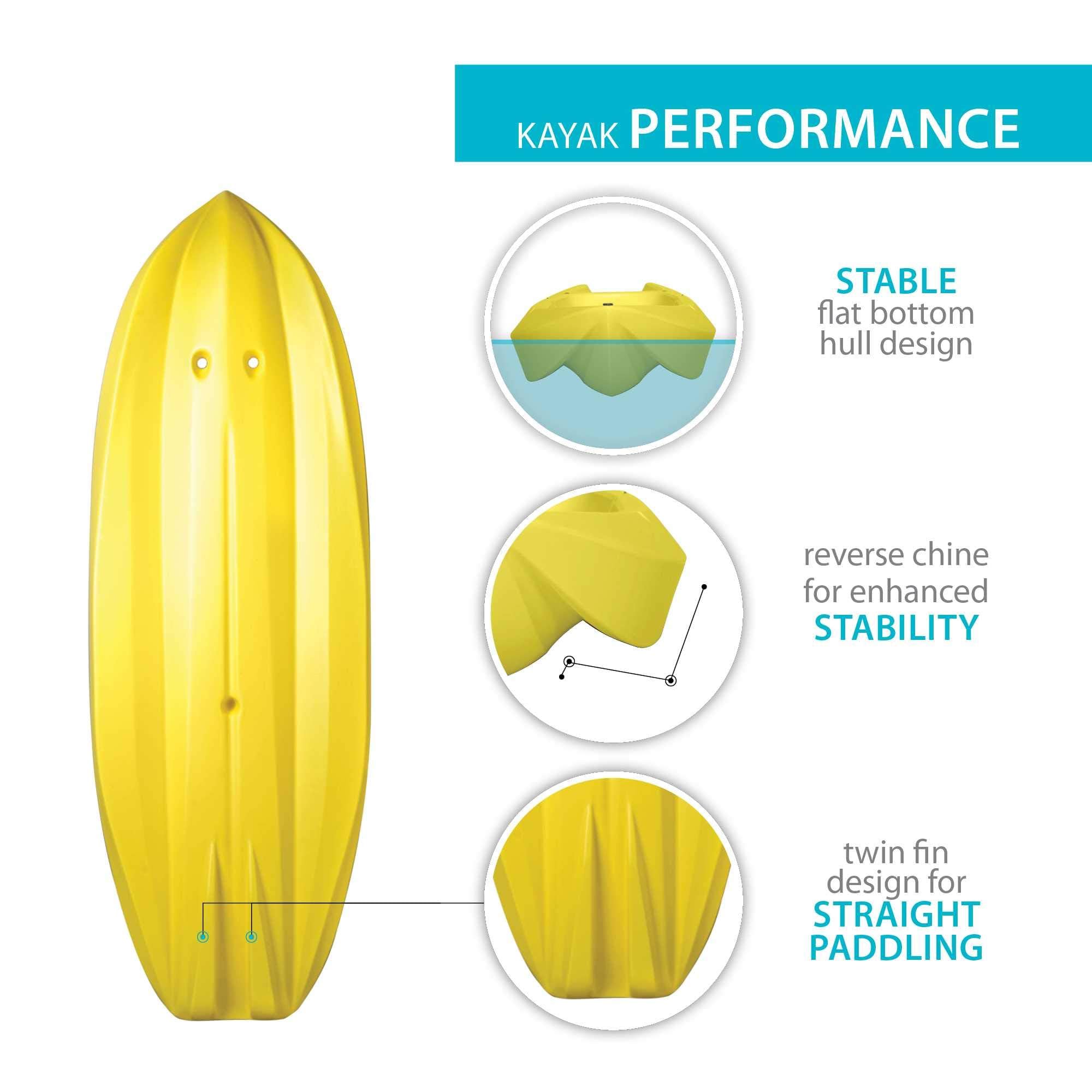 Youth 6 Foot Lifetime Kayak Yellow