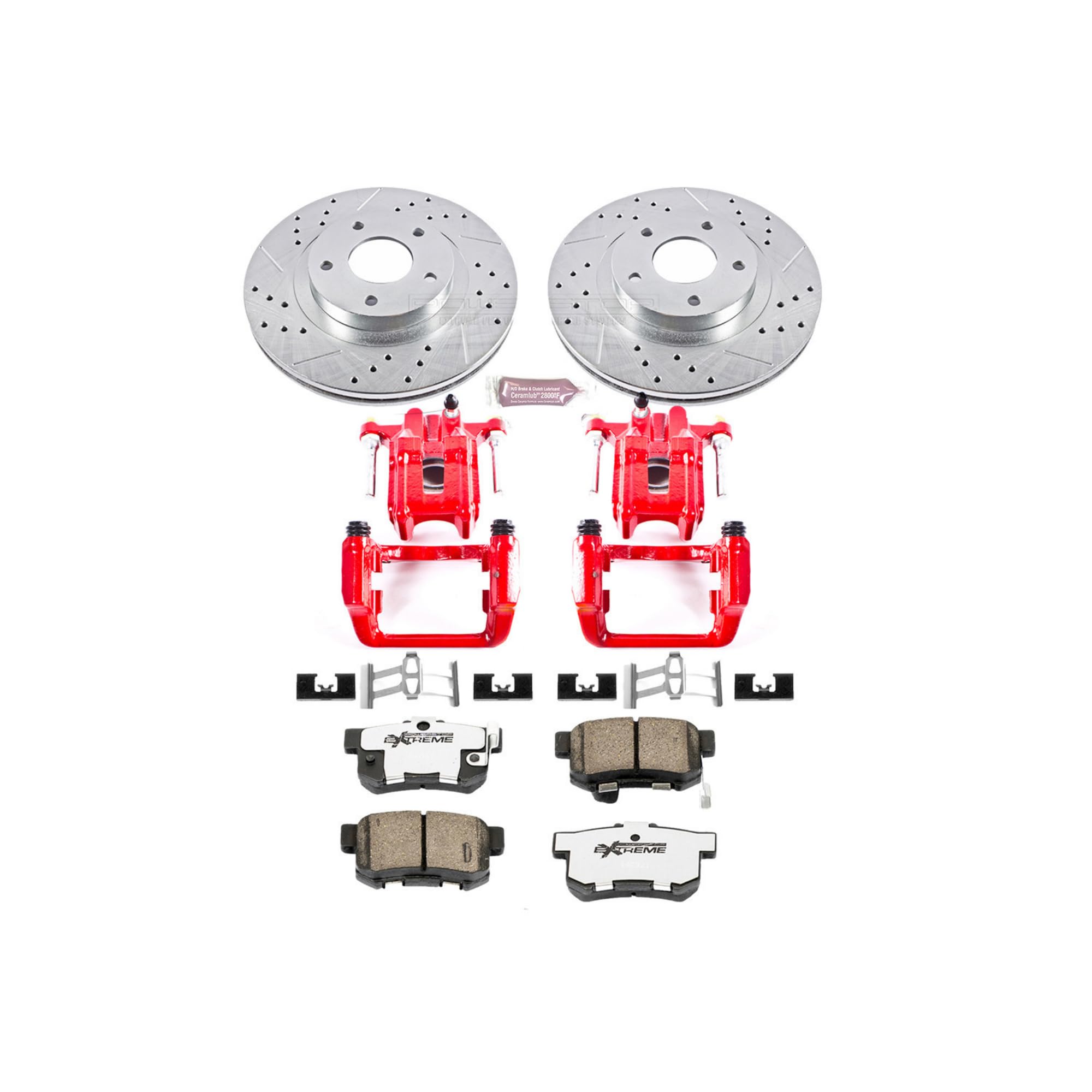 Power Stop KC2308-26 Z26 Street Warrior Rear Brake Kit For Acura TL 1999-2003 [Vehicle Specific]