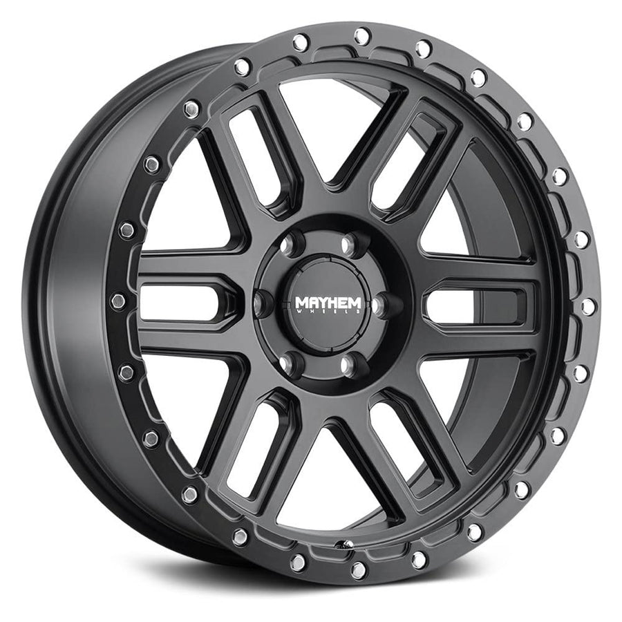 Delta Mayhem 8304 W/Matte Black Lip 20X9 6-139.7 0mm 106mm Wheel with Painted (20 x 9. inches /6 x 139 mm, 0 mm Offset)