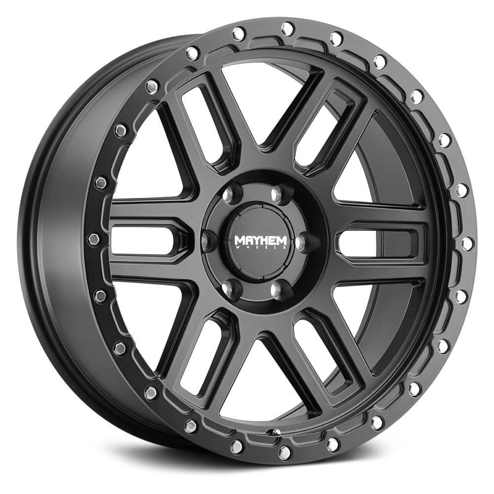 Mayhem WHEEL GROUP 8304-7983MB Delta 8304 Matte Black W/Matte Black Lip 17X9 6-139.7 0mm 106mm