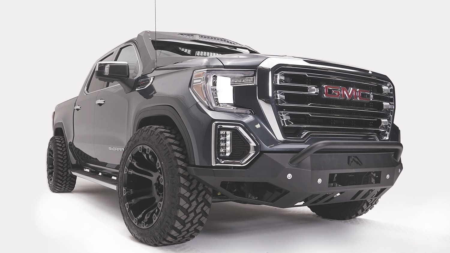 Sierra 1500 19-C Vengeance Front Sensor Bumper with Pre-Runner Guard Bare
