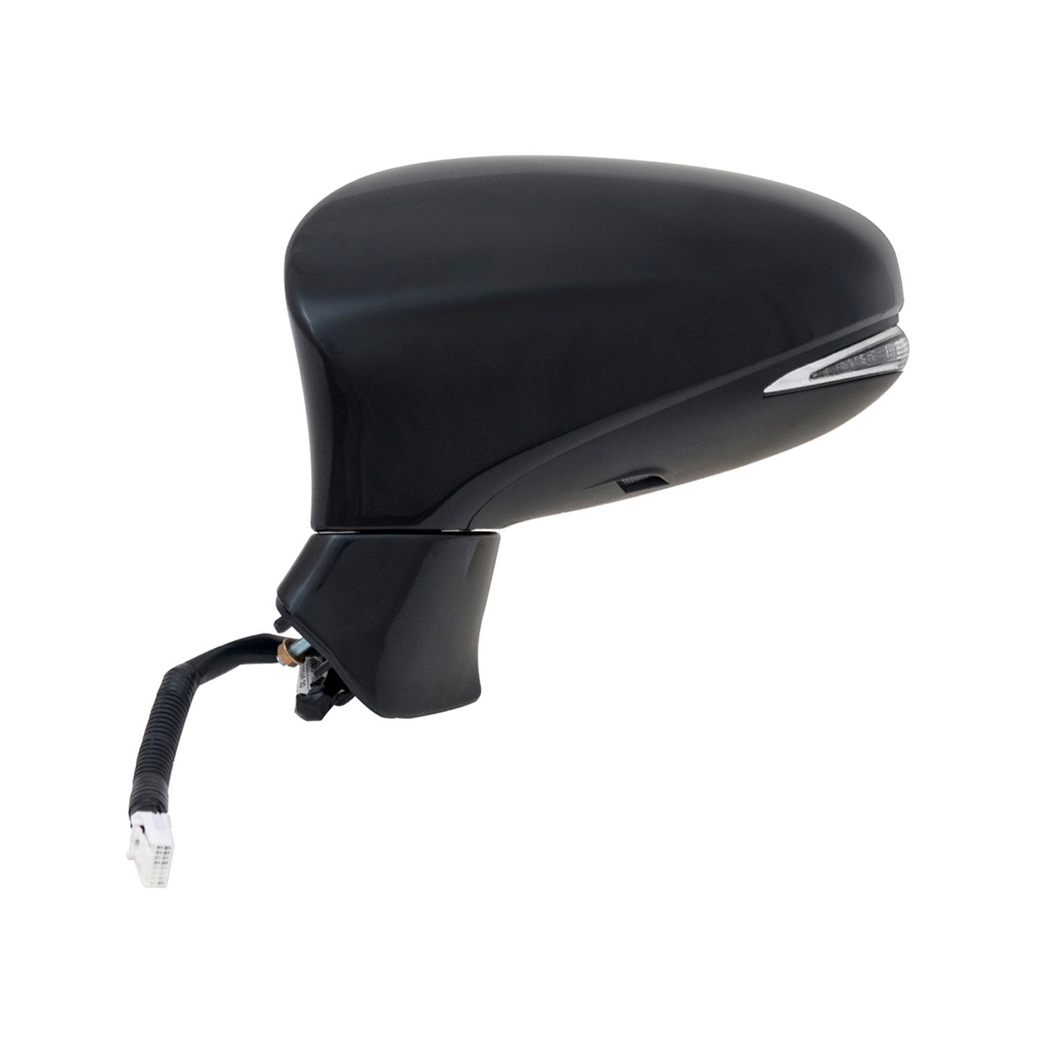 Fit System Mirror Driver Side for Lexus ES350, ES300H, Textured Black w/PTM Cover, w/Turn Signal, Memory, Puddle lamp, Foldaway, w/o auto dimming, Heated Power