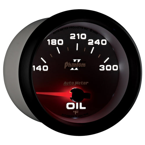 Auto Meter Phantom II 7848 2-5/8" 140-300 Degree Fahrenheit Oil Temperature Gauge